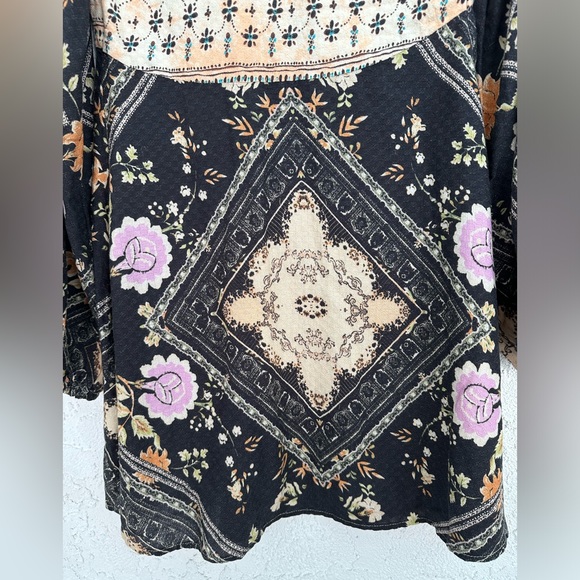 Free People Descanso Mini Dress Small Long Sleeve Boho - Picture 9 of 11